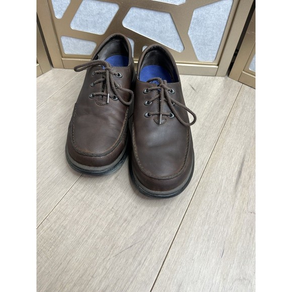 Merrell TOPO Rim Men Casual Oxford Derby Brown Leather Shoes Lace Sz 10.5 40659